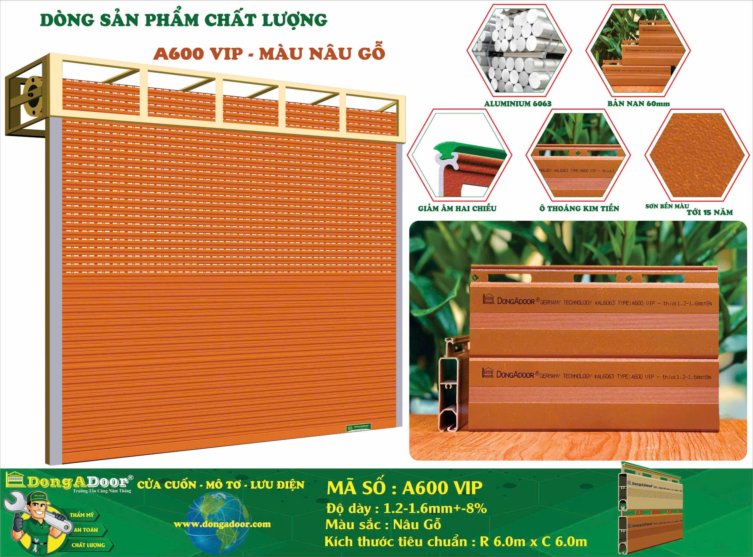 CỬA CUỐN KHE THOÁNG A600 VIP 